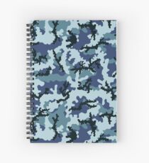 Navy camouflage Spiral Notebook