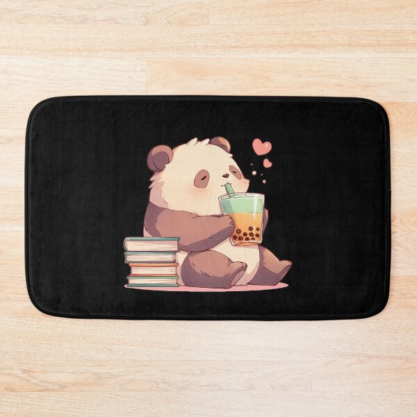 Item preview, Lazy Cute Panda Drinking Boba Bubble Tea Book Lover designed and sold by ShirtSpark.