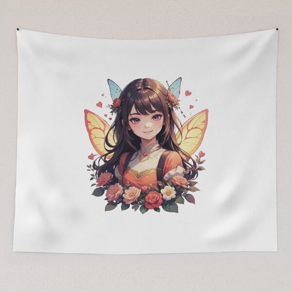 Item preview, Valentine fairy girl designed and sold by ShopMaxiDesigns.