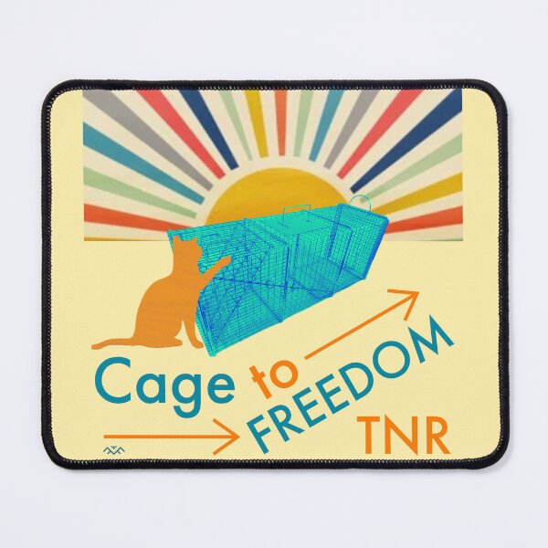 Item preview, Cat TNR Poster Cage to Freedom designed and sold by 1Felinophile.