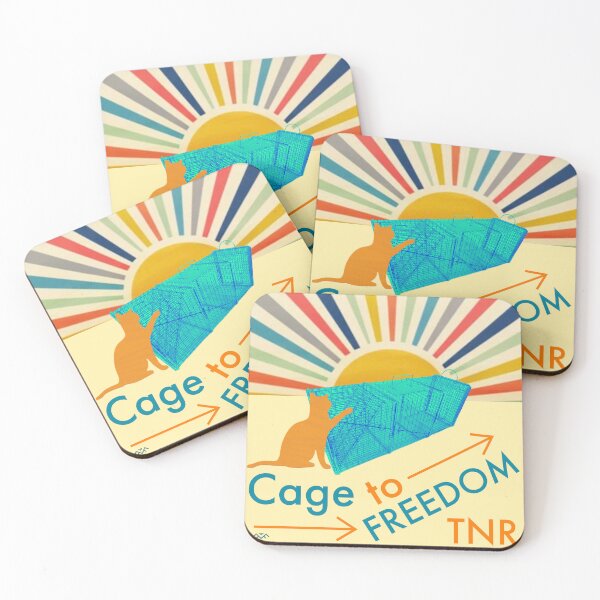 Item preview, Cat TNR Poster Cage to Freedom designed and sold by 1Felinophile.