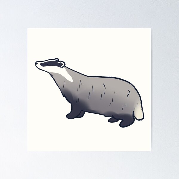 Item preview, Cute badger illustration  designed and sold by Mayarart.