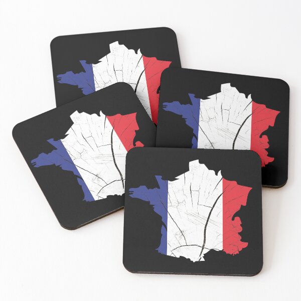 Item preview, France Flag Map Wood Effect designed and sold by Blok45.