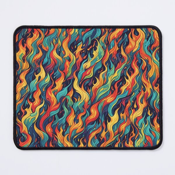 Item preview, Abstract Colorful Flames Pattern designed and sold by calibrit.