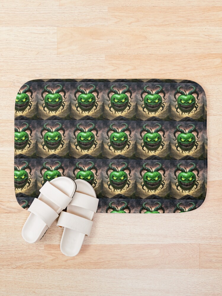 Thumbnail 1 of 6, Bath Mat, Corrupted Apple designed and sold by NerdscapeDC.