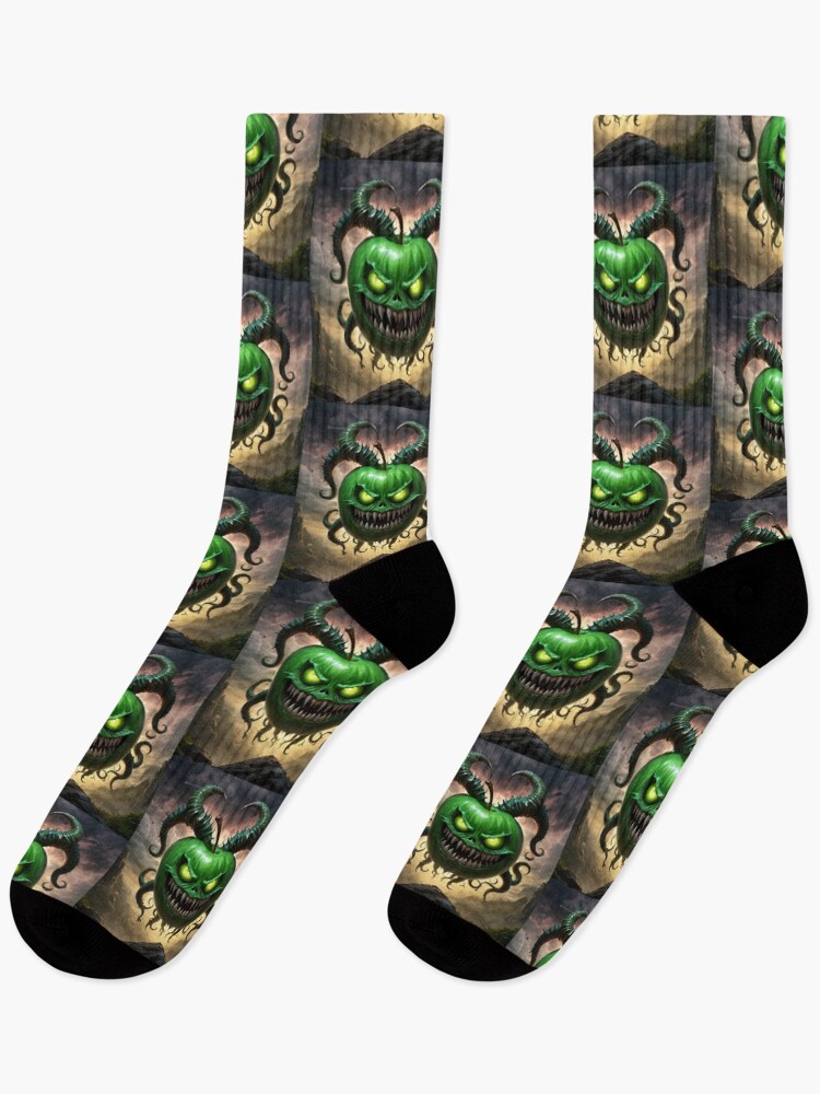 Thumbnail 1 of 5, Socks, Corrupted Apple designed and sold by NerdscapeDC.
