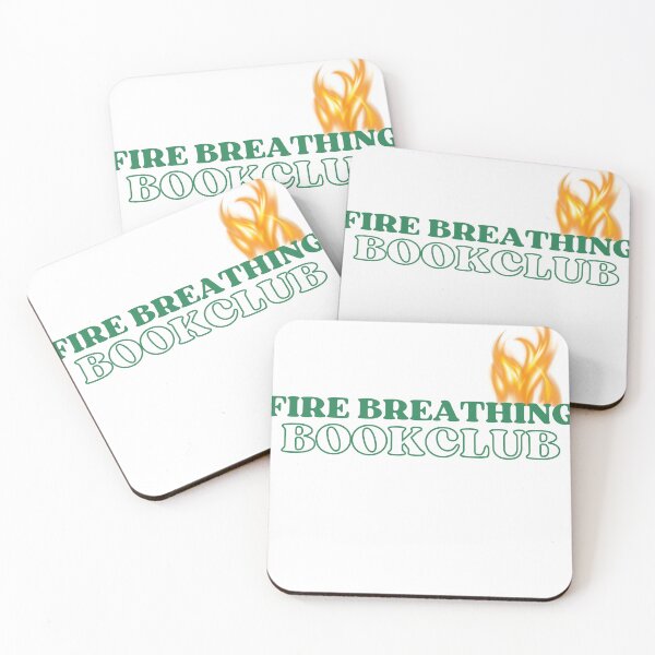Item preview, Fire breathing bookclub designed and sold by BookishBlackbird Shop.