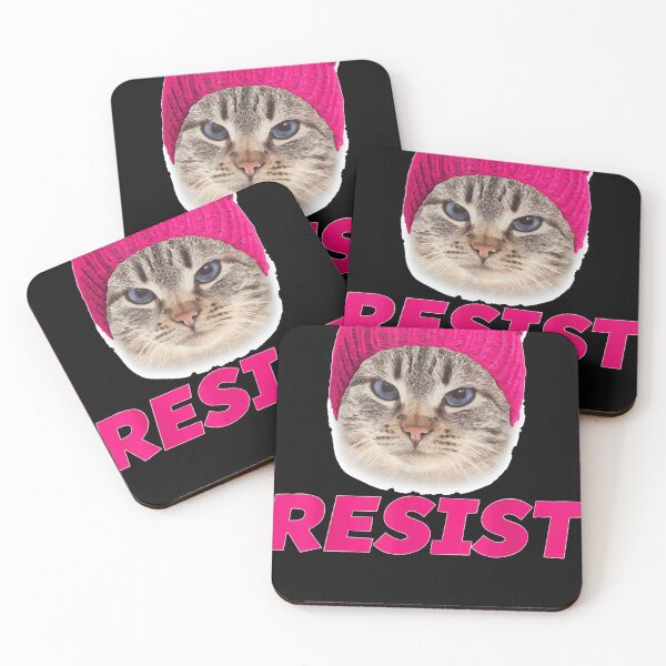 Artikelvorschau, Resist Meow Pink Pussy Cat Mütze für Solidaritätsgeschenk entworfen und verkauft von aqvejmwjn.