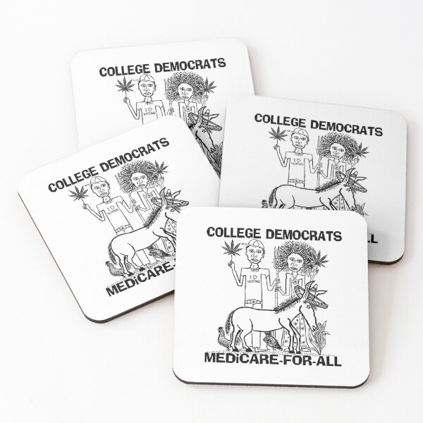 Item preview, COLLEGE DEMOCRATS ~ MEDICARE-FOR-ALL ~ AFRICAN-AMERICANS ~ DONKEY ~ (V-6-120) designed and sold by RodeoMalibu.