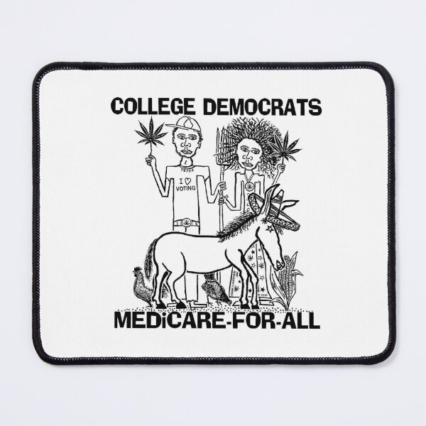 Item preview, COLLEGE DEMOCRATS ~ MEDICARE-FOR-ALL ~ AFRICAN-AMERICANS ~ DONKEY ~ (V-6-120) designed and sold by RodeoMalibu.