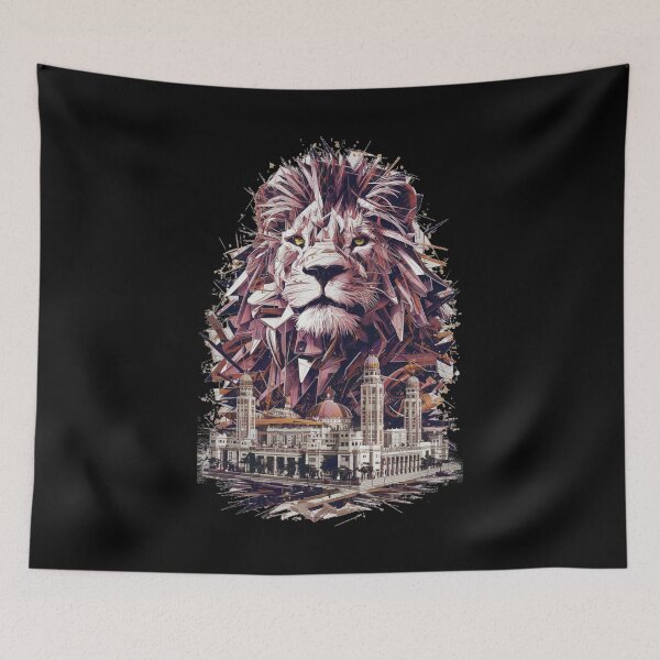 Item preview, Conceptual illustration- lion and city designed and sold by WildernessTints.