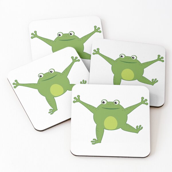 Item preview, Funny happy green cartoon cute thick frog designed and sold by NataliaVVV.