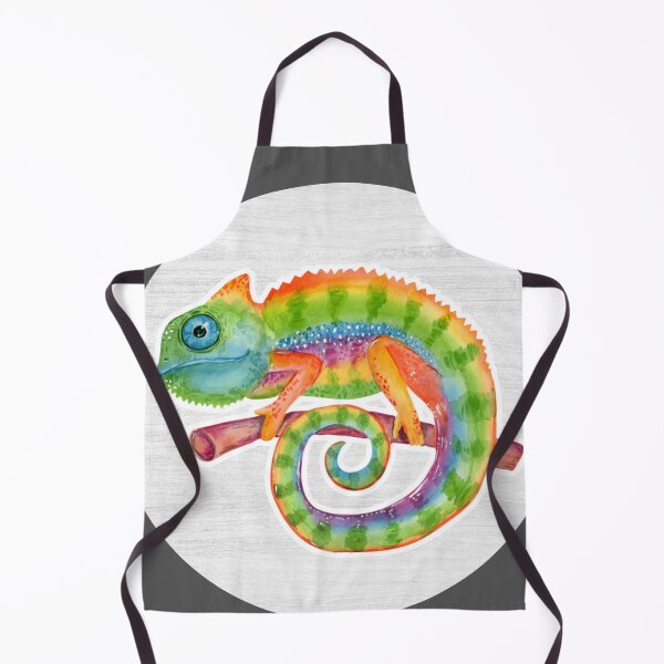 Item preview, Colorful Chameleon Watercolor Drawing designed and sold by LivingColorful.