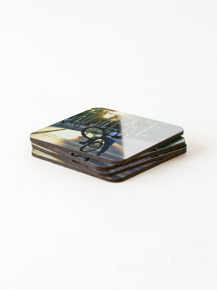 Thumbnail 4 of 5, Coasters (Set of 4), Wild Rider In The Sunset designed and sold by MercerImages.