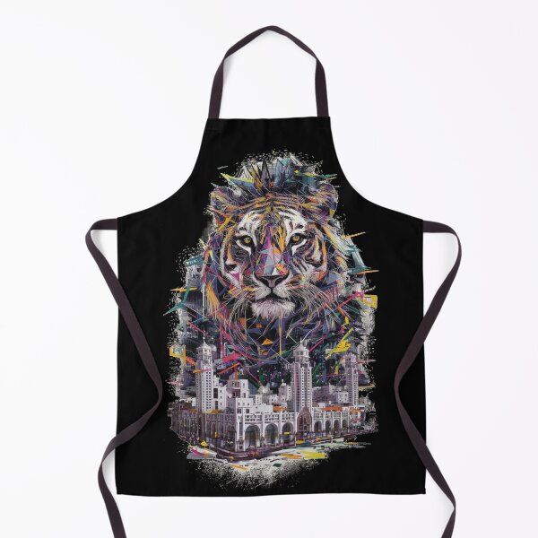Item preview, Conceptual illustration- tiger and city designed and sold by WildernessTints.