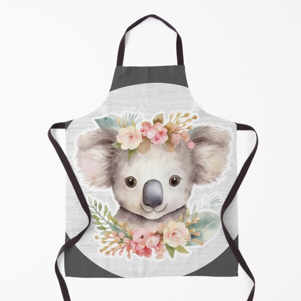 Item preview, Cute Koala Watercolor Drawing with Flowers designed and sold by LivingColorful.