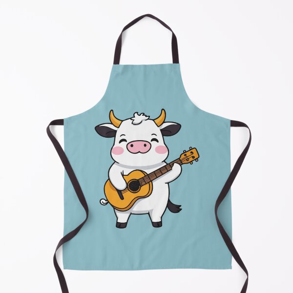 Item preview, Kawaii Cow Playing Guitar designed and sold by Atlantico54.