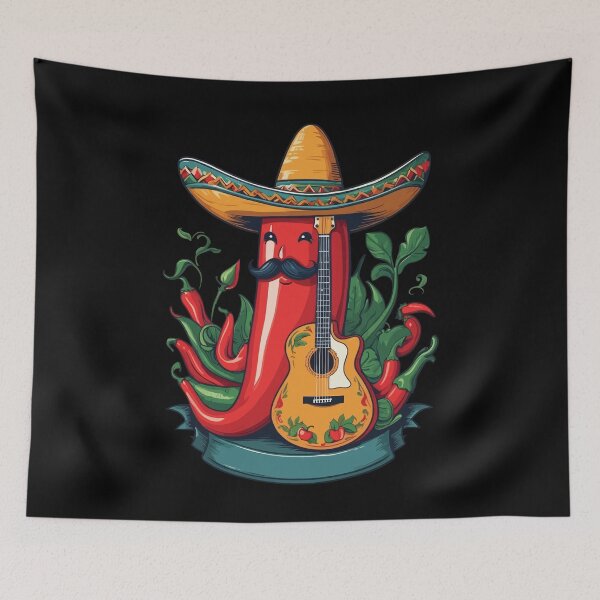 Item preview, Chili Mexican Mariachi Guitarist Fiesta designed and sold by LuminOrb.