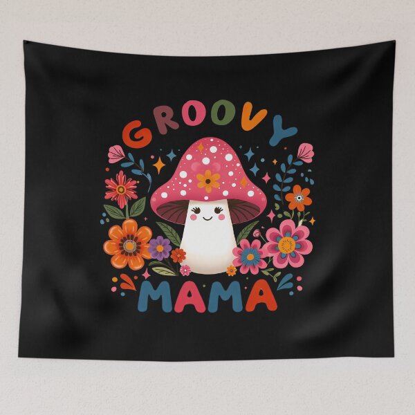 Item preview, Retro Groove with Groovy Mama designed and sold by Karo Art.