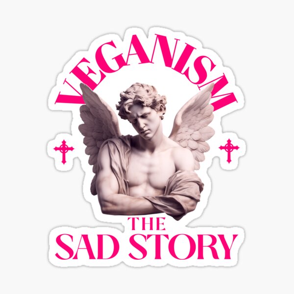 Item preview, Veganism The Sad Story Anti Vegan Meme designed and sold by Abhishek18.