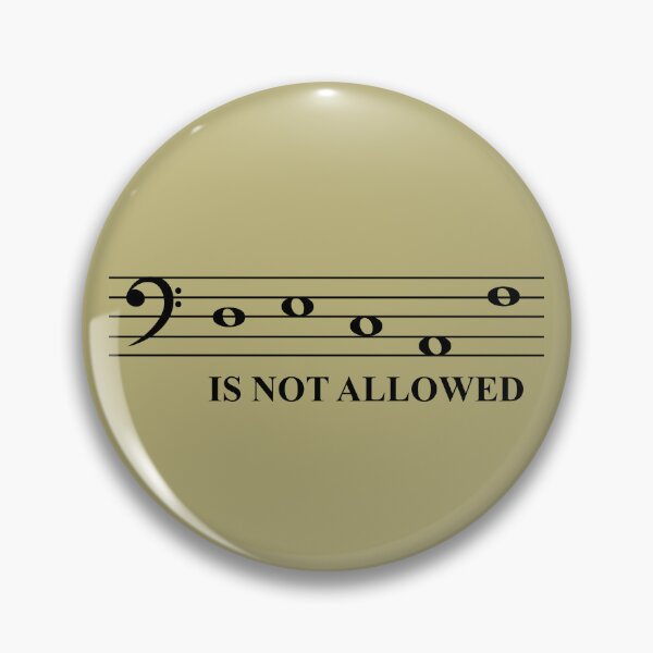 Item preview, D E C A F is not allowed (bass clef, black) designed and sold by SolidEarthArt.