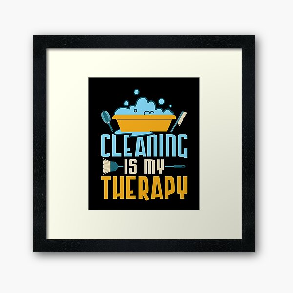 Item preview, Cleaning Is My Therapy Cleaner Housekeeping designed and sold by Artee79.