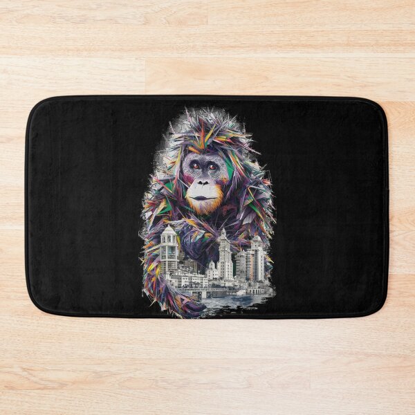 Item preview, Conceptual illustration- orangutan and city designed and sold by WildernessTints.