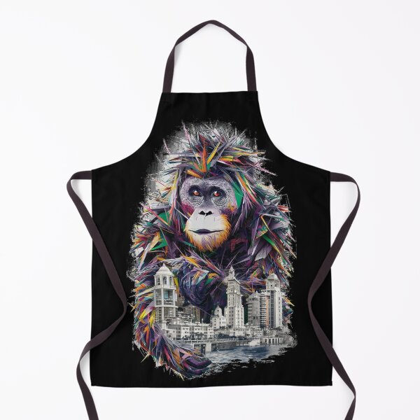 Item preview, Conceptual illustration- orangutan and city designed and sold by WildernessTints.