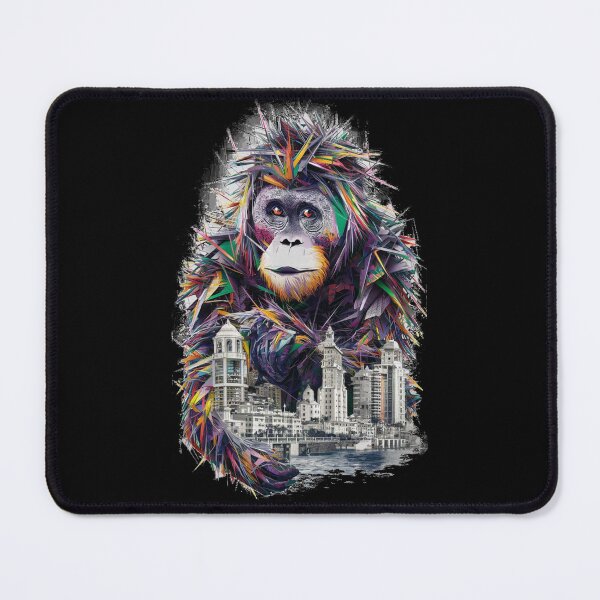 Item preview, Conceptual illustration- orangutan and city designed and sold by WildernessTints.