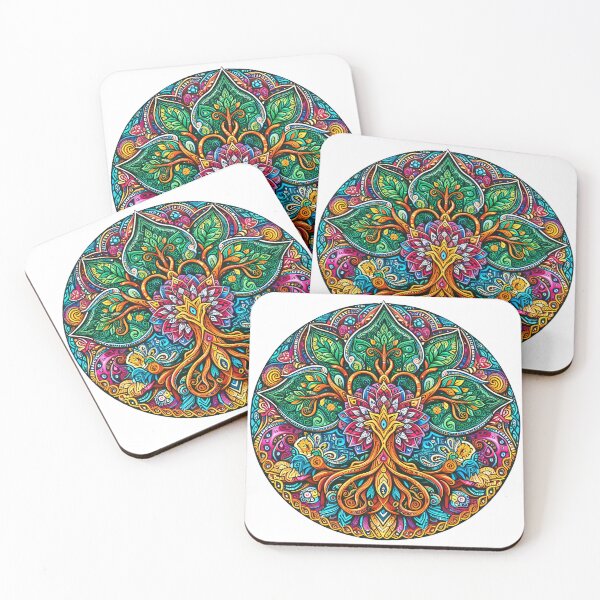 Item preview, Tree of Live Mandala designed and sold by Delemore Art.
