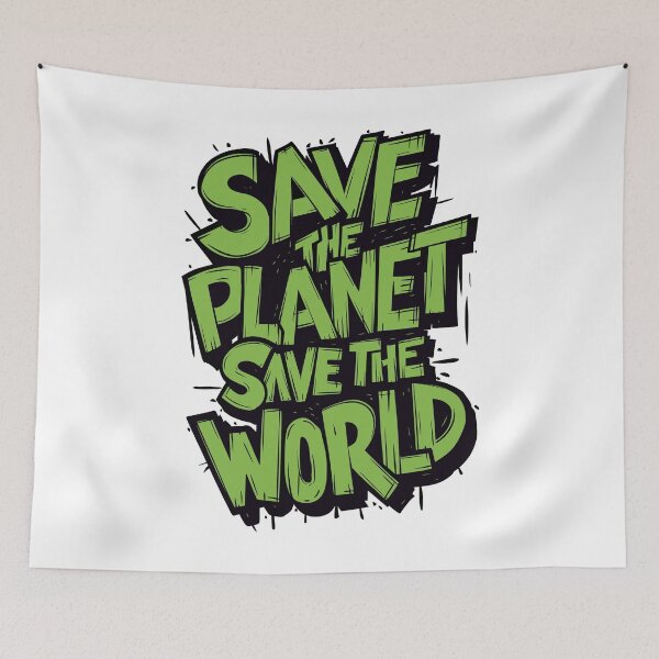 Item preview, Earth Day Save The Planet Save The World Global Warming Nature designed and sold by Quirky Shirts.