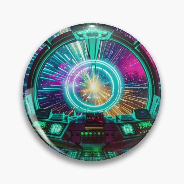 Item preview, Starship Cockpit in Hyperspace Leap Green designed and sold by Synthwave Poem.