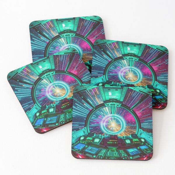 Item preview, Starship Cockpit in Hyperspace Leap Green designed and sold by Synthwave Poem.