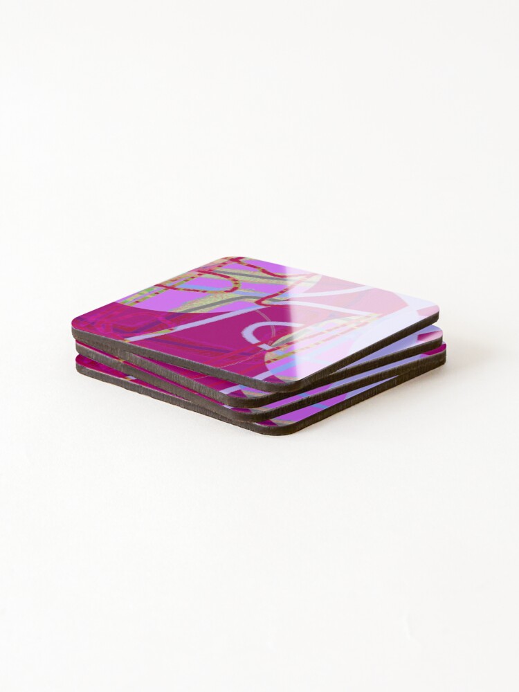 Thumbnail 4 of 5, Coasters (Set of 4), Temperature Rises designed and sold by TMSpaintz.