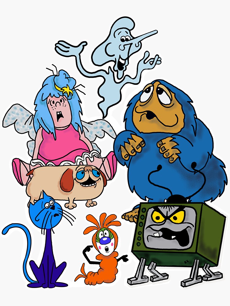 Thumbnail 3 of 3, Sticker, Willo The Wisp 1980s Retro Cartoon British Kids TV Nostalgia designed and sold by Art-Speaks.