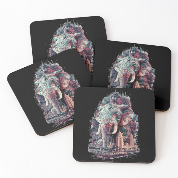 Item preview, Conceptual illustration- elephant and city designed and sold by WildernessTints.