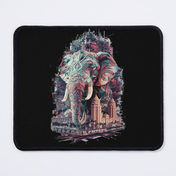 Item preview, Conceptual illustration- elephant and city designed and sold by WildernessTints.
