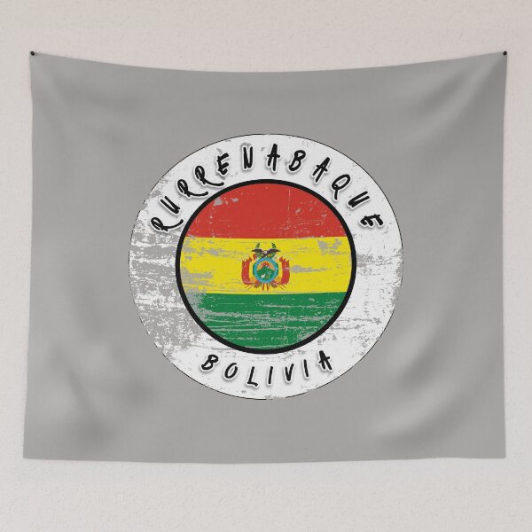 Item preview, Rurrenabaque Bolivia Vintage Flag designed and sold by TravelPenguin.