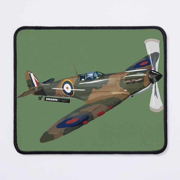 Item preview, Spitfire Plane Drawing designed and sold by DrawnByMatt.