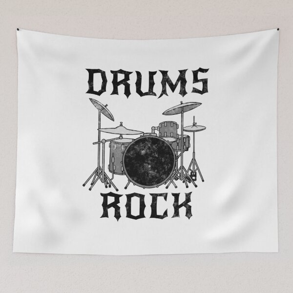 Item preview, Drums Rock, Drummer Drum Teacher Heavy Rock Musician designed and sold by doodlerob.