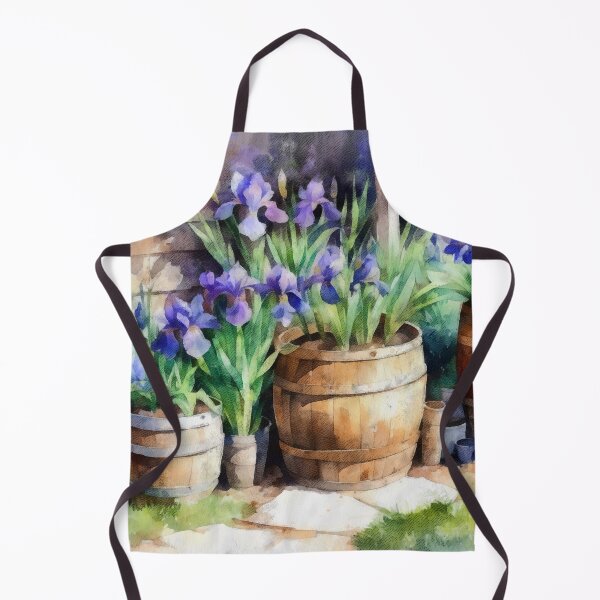 Item preview, Iris Barrels designed and sold by Leslie Montgomery Art.