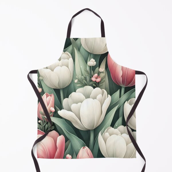 Item preview, Blushing Petals: A Delicate Dance of Pink and White Tulips designed and sold by lifegenesis.