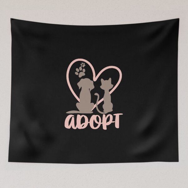 Item preview, save a life don't buy adopt design, Gift For Animals Lover designed and sold by Kondi-Art.