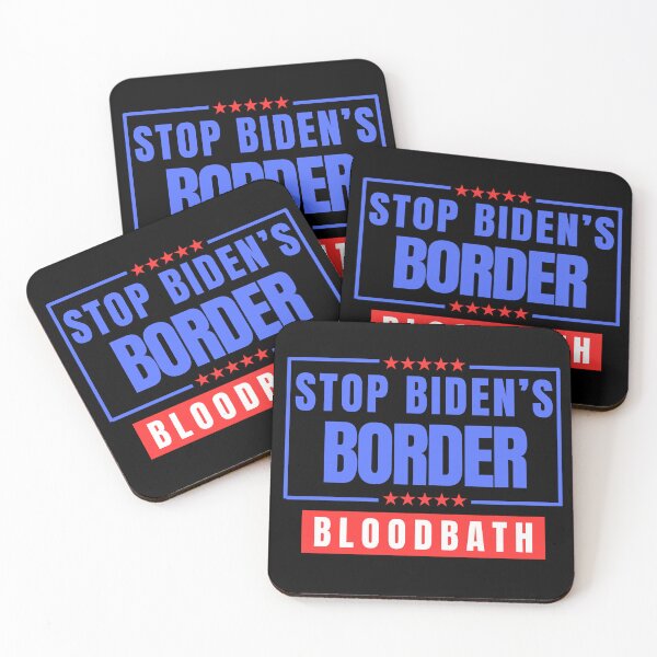 Item preview, Stop Biden's Border Bloodbath  designed and sold by ANNINOART ⭐⭐⭐⭐⭐.