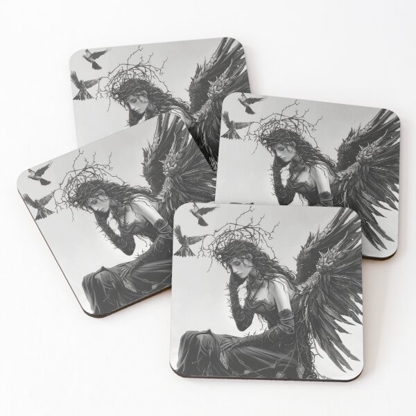 Item preview, Thorn Crowned Maiden and Her Ravens designed and sold by palmyst.