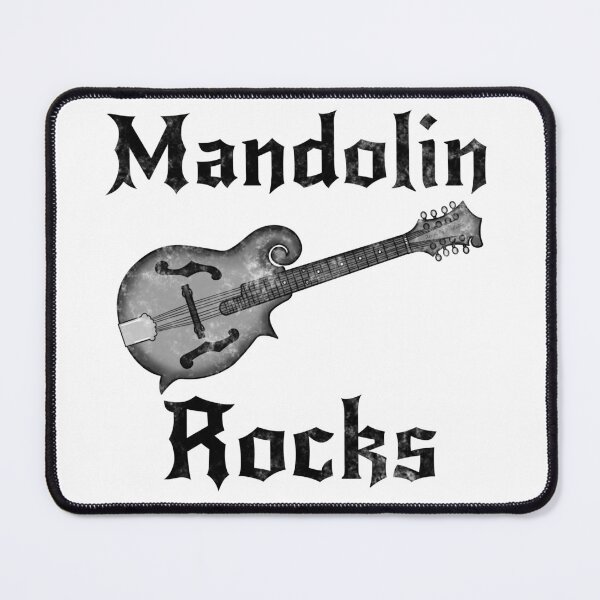 Item preview, Mandolin Rocks, Mandolinist Goth Heavy Rock Musician designed and sold by doodlerob.