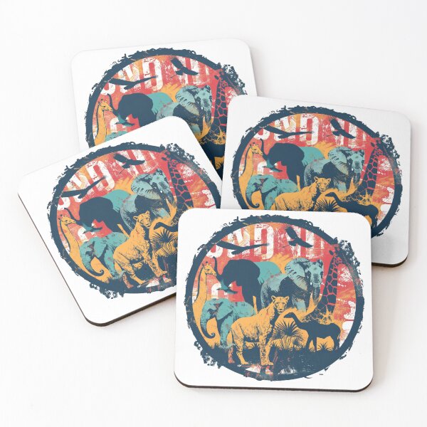 Item preview, Colourful Safari Circle Design 5 of 9 designed and sold by Jenson Major.
