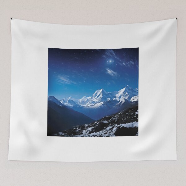 Item preview, Winter Wonderland: Himalayan Landscape at Night designed and sold by Shirtastically.