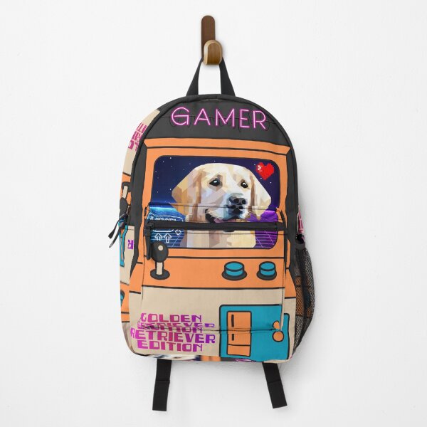 Item preview, Retro Gamer’s Retriever Delight: Golden Retriever Edition Arcade Machine Art designed and sold by CanineMaverick.