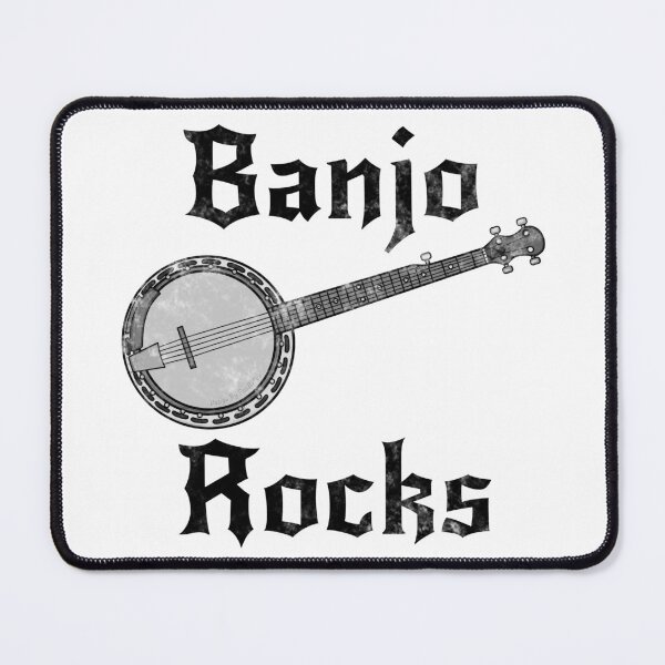 Item preview, Banjo Rocks, Banjoist Goth Heavy Rock Musician designed and sold by doodlerob.